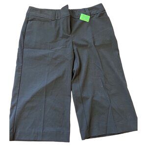 Apt. 9 Ava Black Cropped Dress Pants Womens Size 6 Comfortable Stretch Fabric Ba